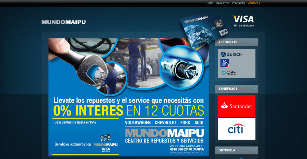 Maipú Visa – Sitio Web